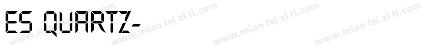 es quartz字体转换